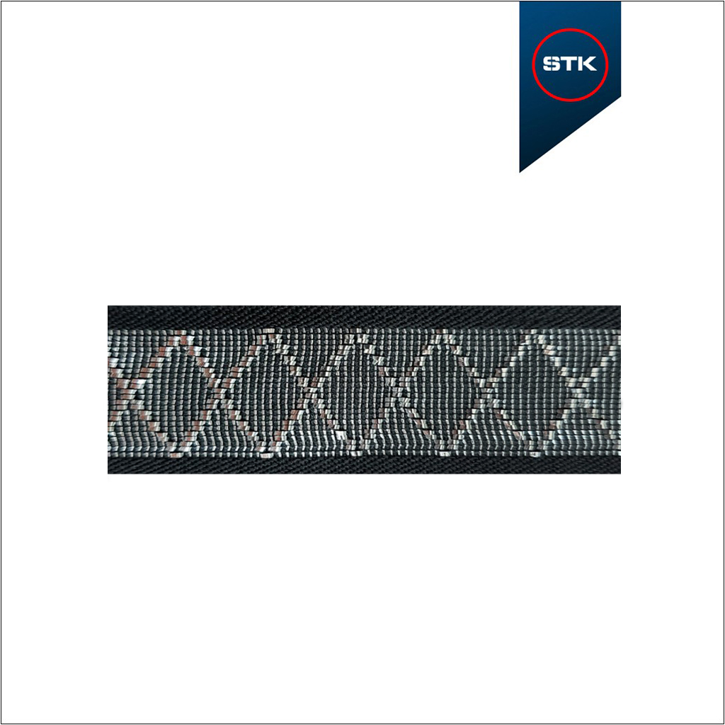 EL&Aacute;STICO STK 1096 45MM PRETO / METAL PRATA