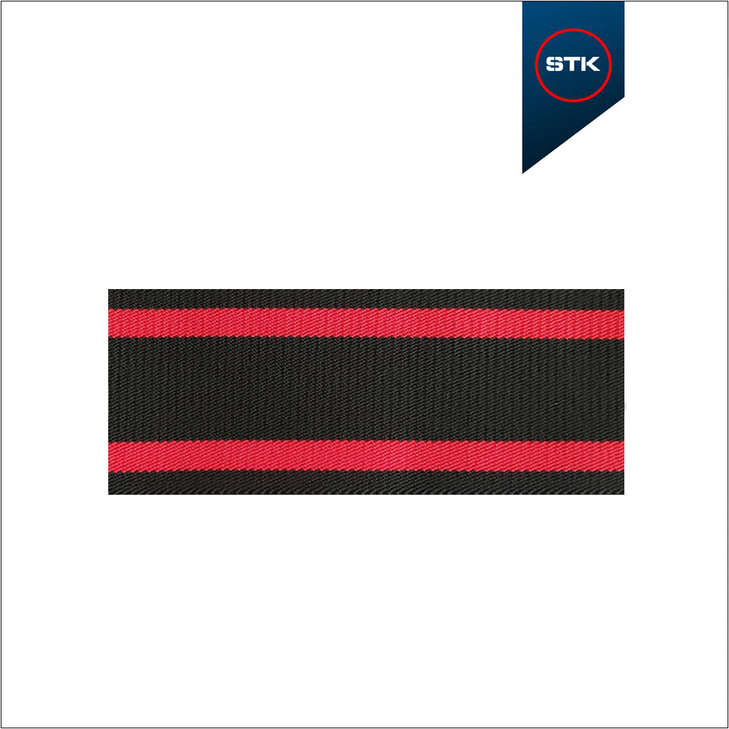 EL&Aacute;STICO STK 156 DIAGONAL TELA 80MM PRETO/VERM1710/PRETO/1710/PRETO