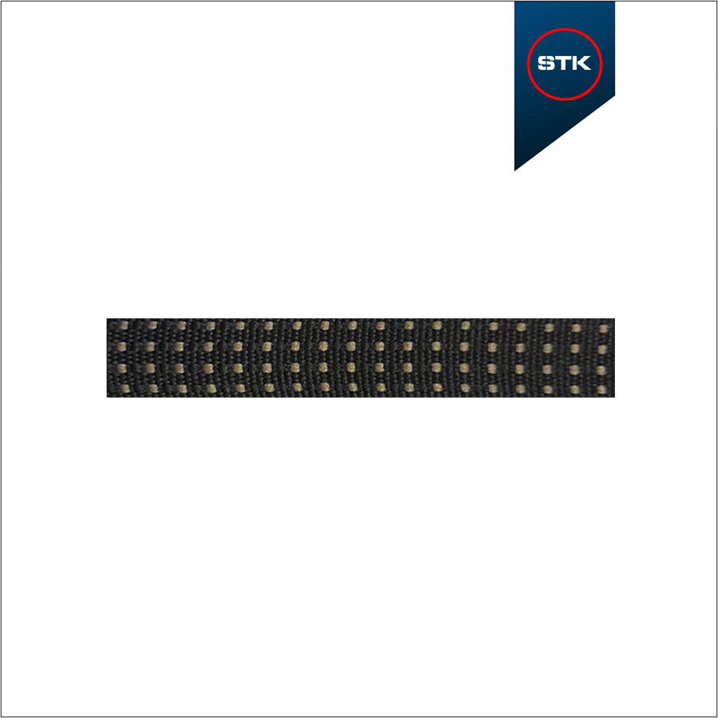 FITA STK 281 15MM PRETO / PONTILHADO CAFEZAL